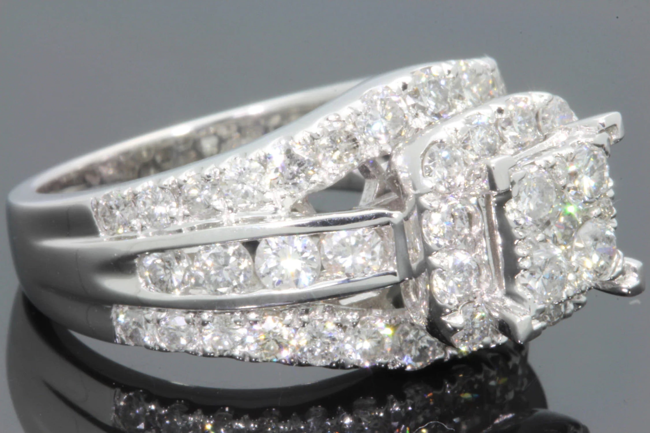 Heiheiup Gorgeous Wedding Rings Women Jewelry White Rings 6 10Beautiful Ring  Alloy Inlaid Rhinestone Real Rings for Teen Girls - Walmart.com